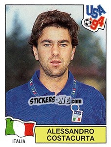 Sticker Alessandro Costacurta - FIFA World Cup USA 1994. Dutch version n. 265 - Panini