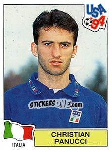 Sticker Christian Panucci - FIFA World Cup USA 1994. Dutch version - Panini