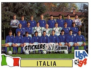 Figurina Team Italia - FIFA World Cup USA 1994. Dutch version - Panini