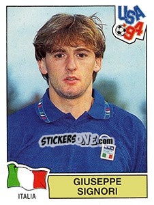 Sticker Giuseppe Signori - FIFA World Cup USA 1994. Dutch version - Panini