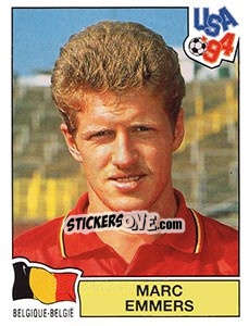 Sticker Marc Emmers - FIFA World Cup USA 1994. Dutch version n. 292 - Panini