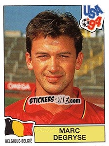 Figurina Marc Degryse - FIFA World Cup USA 1994. Dutch version n. 293 - Panini