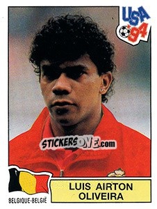 Sticker Luis Airton Oliveira - FIFA World Cup USA 1994. Dutch version - Panini