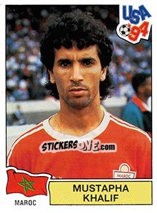 Sticker Mustapha Khalif - FIFA World Cup USA 1994. Dutch version - Panini