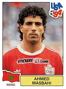 Sticker Ahmed Masbahi - FIFA World Cup USA 1994. Dutch version - Panini