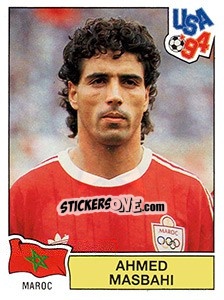 Figurina Ahmed Masbahi - FIFA World Cup USA 1994. Dutch version - Panini