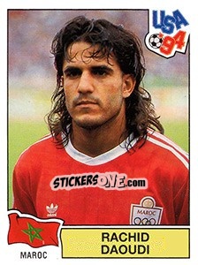 Cromo Rachid Daoudi - FIFA World Cup USA 1994. Dutch version - Panini