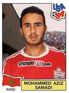 Sticker Mohammed Aziz Samadi - FIFA World Cup USA 1994. Dutch version - Panini