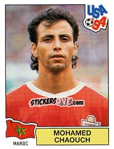Sticker Mohamed Chaouch - FIFA World Cup USA 1994. Dutch version - Panini