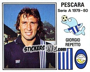 Sticker Giorgio Repetto - Calciatori 1979-1980 n. 237 - Panini
