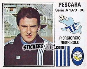 Sticker Piergiorgio Negrisolo - Calciatori 1979-1980 - Panini