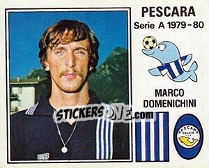 Sticker Marco Domenichini - Calciatori 1979-1980 n. 245 - Panini