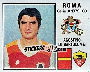 Sticker Agostino Di Bartolomei - Calciatori 1979-1980 n. 256 - Panini