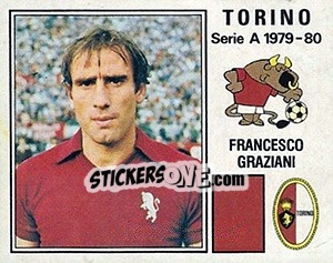 Sticker Francesco Graziani - Calciatori 1979-1980 - Panini