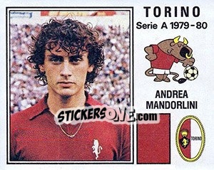 Sticker Andrea Mandrolini - Calciatori 1979-1980 n. 282 - Panini