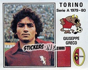 Sticker Giuseppe Greco - Calciatori 1979-1980 n. 284 - Panini