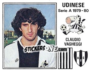 Sticker Claudio Vagheggi - Calciatori 1979-1980 - Panini