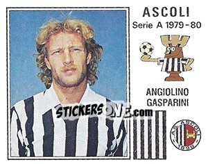 Figurina Angiolino Gasparini - Calciatori 1979-1980 - Panini