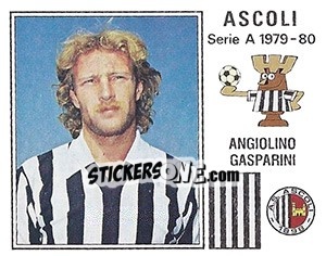 Sticker Angiolino Gasparini - Calciatori 1979-1980 n. 6 - Panini