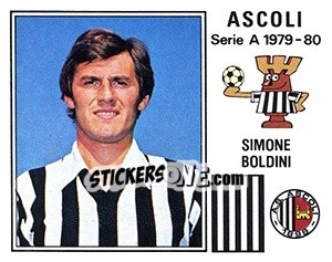 Sticker Simone Boldini - Calciatori 1979-1980 n. 7 - Panini