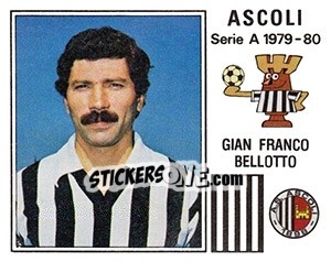 Sticker Gian Franco Bellotto - Calciatori 1979-1980 - Panini