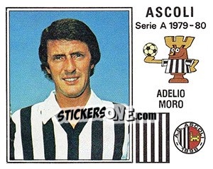 Sticker Adelio Moro - Calciatori 1979-1980 - Panini