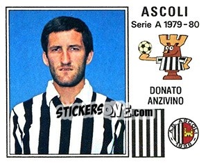 Sticker Donato Anzivino - Calciatori 1979-1980 - Panini