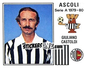 Sticker Giuliano Castoldi - Calciatori 1979-1980 - Panini