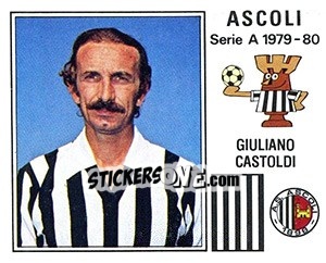 Sticker Giuliano Castoldi - Calciatori 1979-1980 n. 16 - Panini