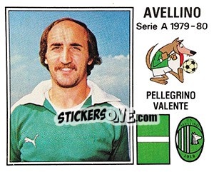 Sticker Pellegrino Valente - Calciatori 1979-1980 n. 28 - Panini