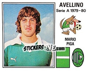 Sticker Mario Piga - Calciatori 1979-1980 n. 30 - Panini