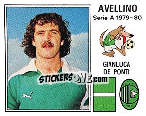 Sticker Gianluca De Ponti - Calciatori 1979-1980 n. 31 - Panini