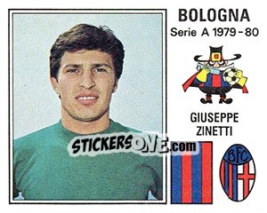 Sticker Giuseppe Zinetti - Calciatori 1979-1980 n. 41 - Panini