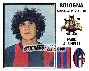 Sticker Fabio Albinelli - Calciatori 1979-1980 - Panini
