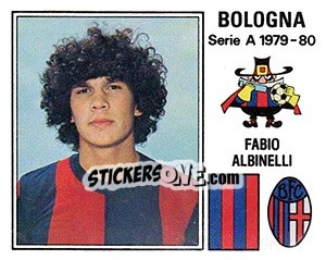 Sticker Fabio Albinelli - Calciatori 1979-1980 n. 43 - Panini