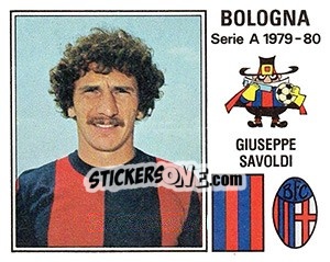 Sticker Giuseppe Savoldi - Calciatori 1979-1980 n. 50 - Panini