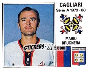 Sticker Mario Brugnera - Calciatori 1979-1980 n. 61 - Panini