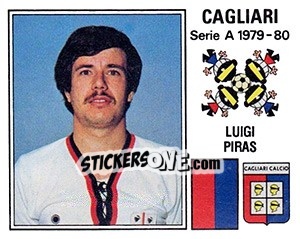 Sticker Luigi Piras - Calciatori 1979-1980 - Panini