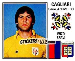 Sticker Enzo Bravi - Calciatori 1979-1980 n. 71 - Panini