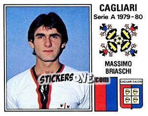 Sticker Massimo Briaschi - Calciatori 1979-1980 n. 75 - Panini