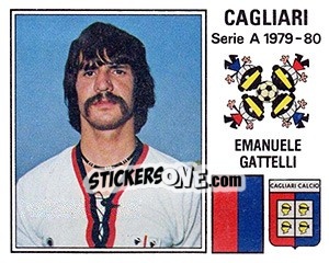 Sticker Emanuele Gattelli - Calciatori 1979-1980 n. 76 - Panini
