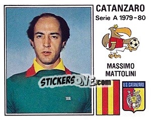 Figurina Massimo Mattolini - Calciatori 1979-1980 - Panini