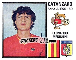 Sticker Leonardo Menichini - Calciatori 1979-1980 n. 80 - Panini