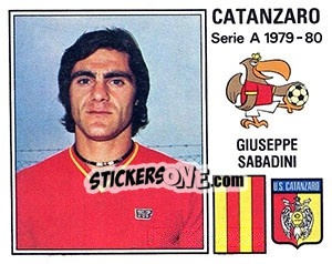 Sticker Giuseppe Sabadini - Calciatori 1979-1980 n. 81 - Panini