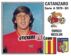 Cromo Enrico Nicolini - Calciatori 1979-1980 - Panini