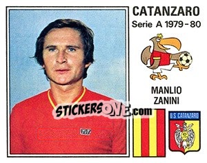 Sticker Manilo Zanini - Calciatori 1979-1980 - Panini