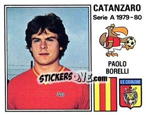 Sticker Paolo Borelli - Calciatori 1979-1980 n. 93 - Panini