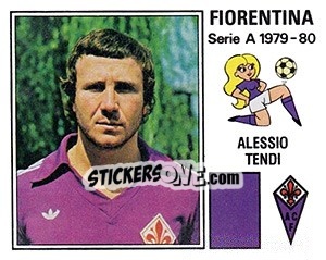 Sticker Alessio Tendi - Calciatori 1979-1980 - Panini