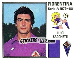 Sticker Luigi Sacchetti - Calciatori 1979-1980 - Panini
