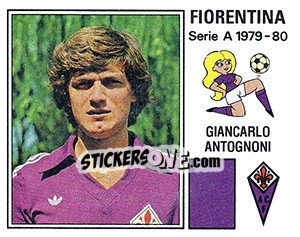 Sticker Giancarlo Antognoni - Calciatori 1979-1980 n. 105 - Panini